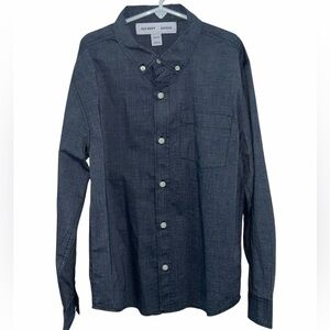 Old Navy Boys’ Blue Button Down Shirt 10/12